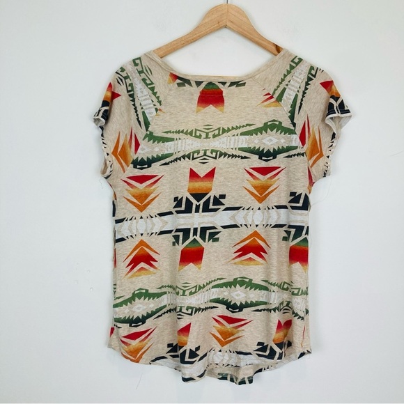 Ralph Lauren Denim & Supply southwestern motif fringed oversized tee. Small - Picture 4 of 5